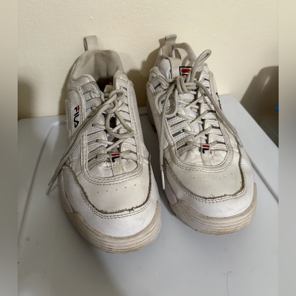 Womens Fila Disruptor 2 Premium Athletic Shoe - White